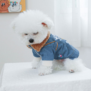 PETCIRCLE Ropa para Mascotas, Trajes para Perros y Gatos, Chaqueta de Mezclilla de Algodón Grueso Estilo Príncipe - Product Image 2