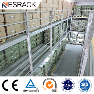 Mezzanine desain <span class=keywords><strong>Platform</strong></span> baja Mezzanin struktur gudang penyimpanan Racking Mezzanine lantai untuk gudang kantor - Product Image 3