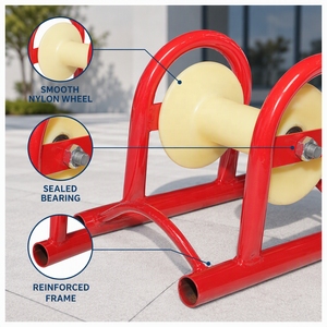 Poulie d'angle robuste en nylon pour câble, guide-câble pour tranchées, protection des installations souterraines, installation rapide, vitesse maximale - Product Image 6