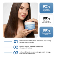 Masque capillaire réparateur à la kératine Pallamina, crème au collagène et à l'huile d'argan pour tous types de cheveux, après-shampoing, fabricant d'origine, vente en gros