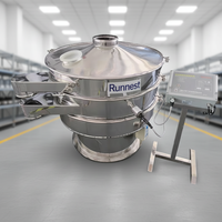 Máquina de Cribado Vibratorio Ultrasónico Runnest, Criba Rotatoria de Alta Eficiencia para Procesamiento de Líquidos, Motor de Acero