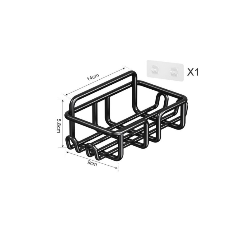 Frente negro, 2 ganchos.