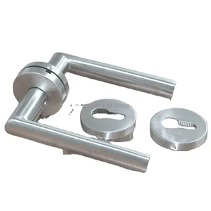 Modern Stainless Steel Lever Wrought Iron Gate and Window Handle for Hotel Applications