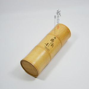 Bamboo Tea <b>Caddy</b> 3 Section With Wooden Lid For Tea Storage Chongqing Origin Turning Craft - Product Image 5