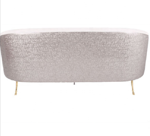 Canapé-lit confortable en acier inoxydable, chaise d'angle, moderne, à cadre doré, confortable, pour meuble d'hôtel de maison - Product Image 3