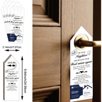 Cartes suspendues personnalisées pour visites immobilières, panneaux immobiliers pour visites, étiquettes promotionnelles pour bouteilles d'eau, articles promotionnels pour visites immobilières
