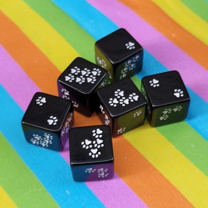 Dados de casino de 6 caras, dados de Pata de Gato de colores surtidos, 16mm para Tenzi, <span class=keywords><strong>Farkle</strong></span>, Yahtzee, Bunco o enseñanza de matemáticas - Product Image 5