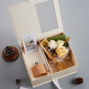 여자 친구 선물을위한 선물 상자에 도매 비누 장미 꽃 꽃다발