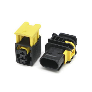 1-1703839-1 2ピン防水メスバックシェルカーコネクタ新エネルギー配線ハーネスプラグ電源コネクタアクセサリーブラック - Product Image 1