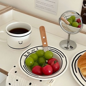 Taza de Cerámica con Diseño de Cara Sonriente de Dibujos Animados Estilo Coreano, 201-300 ml, Resistente al Calor, para Uso Doméstico, Desayuno, <span class=keywords><strong>Café</strong></span> y Jugos - Product Image 4