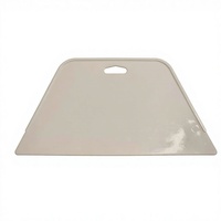 Spatule industrielle flexible en plastique blanc pour le lissage du papier peint, avec manche en PVC, pour l'application d'adhésifs