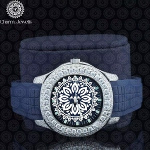 Montre en diamant de bonne qualité, bijou exclusif, montre-bracelet avec des performances durables, disponible à un bon prix - Product Image 1