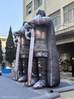 Décorations de scène d'Halloween, squelettes de zombies gonflables réalistes pour les fêtes