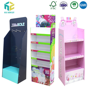 Espositore Pieghevole Personalizzato in Cartone Ondulato a Più Livelli con Ganci per Prodotti da Negozio - Product Image 1