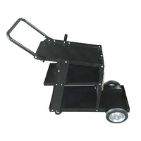 Chariot de soudage coupeur plasma en métal industriel personnalisé à 3 niveaux stockage de bouteilles de gaz déplacement chariot de service de soudage avec poignée