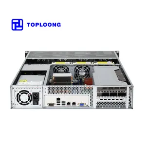 Rack Mount 2u 8 Bay Nas Server Chassis Storage Nvr Server Case Supports Dual Width Gpu Cards With Horizontal Back Window