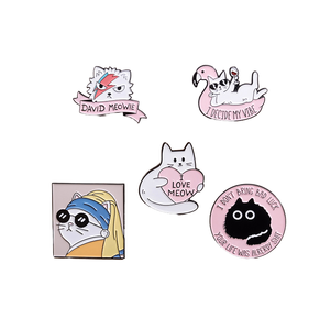 Spille in Metallo Smaltato con <span class=keywords><strong>Lettere</strong></span> Divertenti Personalizzate in 11 Stili, Distintivi per Cani, Spille Piatte Placcate 'Life Sucks', Regali per Amici - Product Image 4