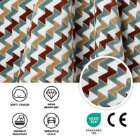 Tissu en velours coupé géométrique à carreaux 450 à 520 g/m² en polyester tricoté pour ameublement de canapé et chaise, vente en gros UE
