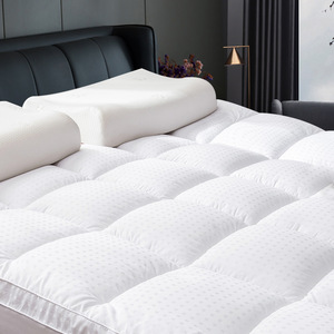 Cojín de colchón King con protector ajustado acolchado Top largo de algodón 8-21 \ "Deep Pocket Cooling <span class=keywords><strong>Mattress</strong></span> Topper - Product Image 5