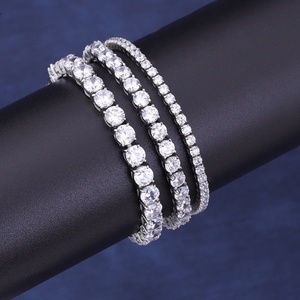 18k <b>Gold</b> Plated 2025 New Design Wholesale Hypoallergenic Custom Zircon Stone Stainless Steel Tennis <b>Bracelet</b> <b>for</b> <b>Women</b> - Product Image 2