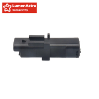 Conector de cable de 2 pines macho/hembra para sensor regulador de faros de automóvil, impermeable IP68, clasificación 3A, carcasa PA66 para cableado
