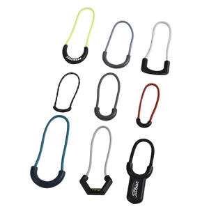 Produsen Tali Nilon Kustom Cetakan Injeksi Kepala Ritsleting Pakaian Olahraga Kotak Pakaian Tas Tarik Lingkaran - Product Image 5