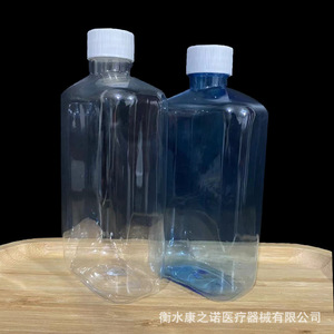 Custom Made 250ml <b>Plastic</b> Bottles Square Shape Screw Cap For Chemical <b>Packaging</b> Hebei Origin - Product Image 2