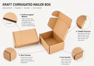 Bolsa de Papel para Alimentos con Logotipo, Bolsas de Papel Kraft Marrón para Entrega de Comida a Domicilio y Empaquetado Minorista - Product Image 4
