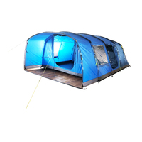 Tente de camping familiale extra-large pour 6 à 8 personnes, multi-pièces, imperméable, respirante, avec poteaux en aluminium et véranda, idéale pour la randonnée et les voyages