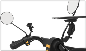 อุปกรณ์เสริมสำหรับจักรยานรุ่นขั้นสูง ที่ยึดโทรศัพท์สำหรับแฮนด์จักรยาน/มอเตอร์ไซค์ แบบยืดหยุ่น พกพาสะดวก ผลิตจาก ABS สำหรับโทรศัพท์ขนาด 4-7 นิ้ว พร้อมระบบล็อค - Product Image 6