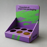 Boîte de présentation pliable durable en carton, lot de 6, pour vente en gros, personnalisable en usine, pour emballage de bouteilles de bière et de jus, prête à l'emploi en rayon (CDU)
