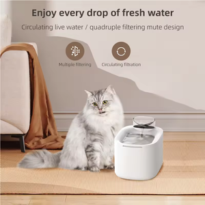 เครื่องให้น้ำสัตว์เลี้ยงอัตโนมัติ 4 ลิตร สำหรับแมวและสุนัข เสียงเบา พร้อมไส้กรองเปลี่ยนได้ - Product Image 3