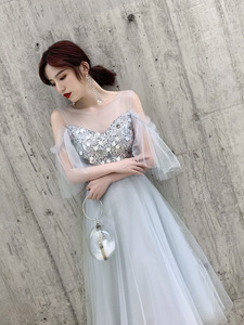 2026 Custom-made popular gown design lace <strong>up</strong> sling A-line <strong>fairy</strong> bride <strong>dress</strong> elegant women evening <strong>dress</strong> - Product Image 5