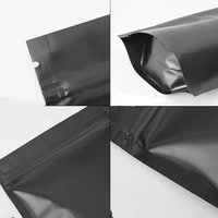 Sac d'emballage de poudre en velours, 50 pièces, emballage de noix, pour collation, fermeture éclair, maquillage, papier Kraft argent, sac en aluminium refermable