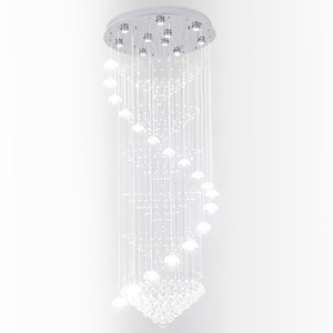 إضاءة جذابة بدلاية درج طويلة للدرج غرفة المعيشة ديكور داخلي كريستال عالي الجودة - Product Image 5