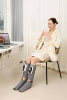 Masseur de mollets pas cher, appareil de massage des pieds et des jambes à compression d'air avec chaleur, soulagement de la douleur, bottes de massage des cuisses, chaussures