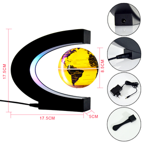 Globo flotante magnético giratorio de 3 pulgadas con luz Led, mapa del mundo para lámpara de noche, novedad, gran oferta - Product Image 2