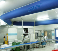 Les tissus absorbants de conduit d'air de bâche de tissu de PVC résistant au feu écologique et vert fournissent l'air conditionné