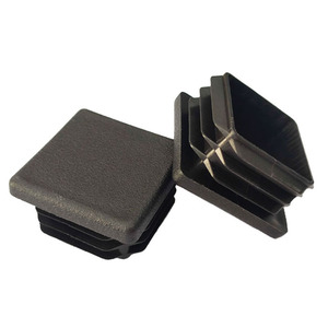 Bouchon carré en plastique noir de 40 mm pour pieds de table et de chaise – Connecteur de support durable - Product Image 1