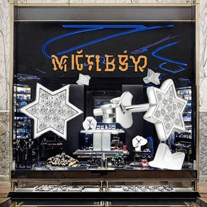 <span class=keywords><strong>POLIVA</strong></span> Online Jewelry Shop's Elegant 925 Sterling Silver David Star Stud Pendientes Joyería religiosa Chapado en oro Hope Jews - Product Image 2