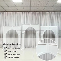 Support d'arche de mariage en métal 2D, cadre en fer blanc carré pour la décoration de fête de mariage
