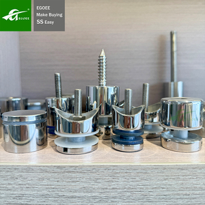 High Quality Stainless Steel Advertising Nails Customized Factory Stair Handrail Accessories Modern Screw-Fixed Glass <strong>Railing</strong> - Product Image 5