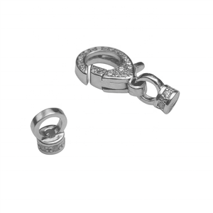 Cierres de pulsera de plata de ley 925 personalizados, cierres de resorte con forma de corazón, chapados en oro, para la fabricación de joyería. - Product Image 1