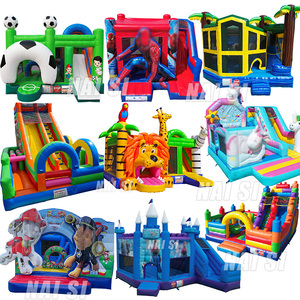 Château plein d'entrain gonflable <span class=keywords><strong>commercial</strong></span> de rose de princesse de bateau de pirate de safari avec la glissière pour des affaires de partie - Product Image 2