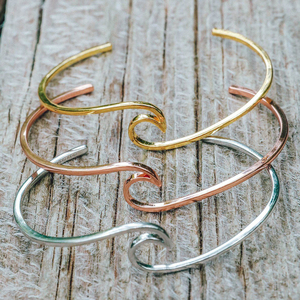 De moda de verano de playa 2mm de alambre de ola de Océano Abierto brazalete pulsera brazalete para las mujeres - Product Image 4