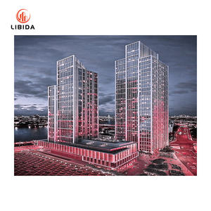 Pareti divisorie in alluminio di vetro, costo di costruzione Per metro quadrato-preventivo del sistema di facciata in vetro in alluminio - Product Image 2