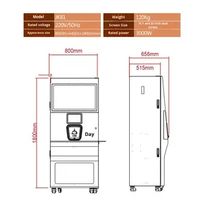 Distributeur automatique de <span class=keywords><strong>café</strong></span> en libre-service JK81, 20 boissons chaudes/froides, distributeur automatique de gobelets de 14 oz, <span class=keywords><strong>café</strong></span> fraîchement <span class=keywords><strong>moulu</strong></span>, fonction SDK - Product Image 5