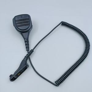 Walkie Talkie con Comunicación por Cable, Micrófono <span class=keywords><strong>de</strong></span> Mano con Altavoz PTT, Duradero, Voz Alta y Clara, <span class=keywords><strong>Escucha</strong></span> Individual, Conector <span class=keywords><strong>de</strong></span> Audio <span class=keywords><strong>de</strong></span> 4.0 mm, 2 Unidades - Product Image 1