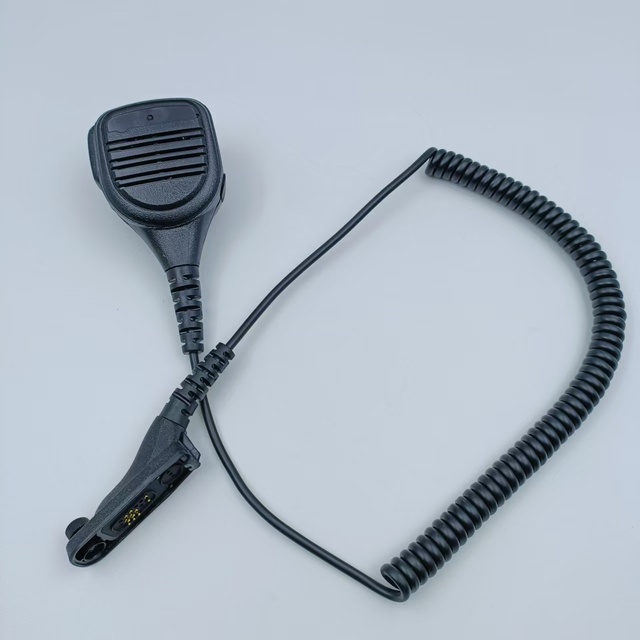 Walkie Talkie Wired Communication Handheld Shoulder PTT Speaker Mic Durable Loud&Clear Voice Single Listening 4.0mm Audio Jack 2