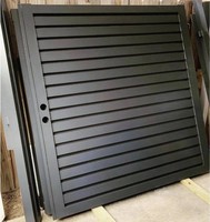 Lames horizontales fixes modernes en aluminium pour la ventilation des fenêtres et des portes, pare-soleil et persienne de climatisation extérieure